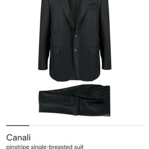 Canali Charcoal Pinstripe Suit